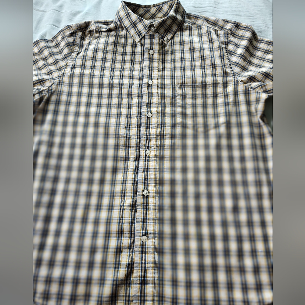 GEORGE Men's Lightweight Button Up Shirt Size Large (42-44)